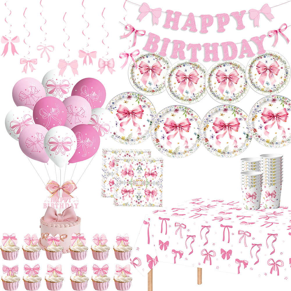 أطباق ومناديل وأكواب وردية مع  - مراجعة Confetti Balloon Set وسعره