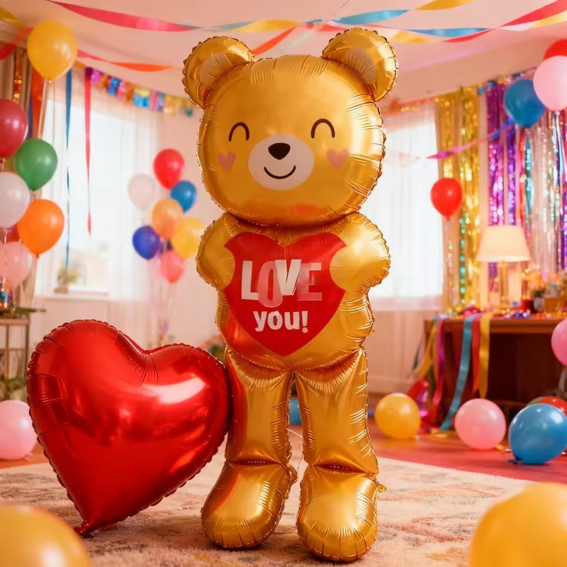كبير 60 بوصة الدائمة القلب الد - مراجعة Confetti Balloon Set وسعره