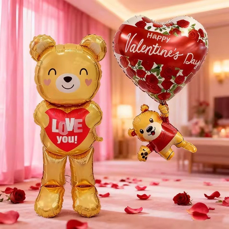كبير 60 بوصة الدائمة القلب الد - مراجعة Confetti Balloon Set وسعره