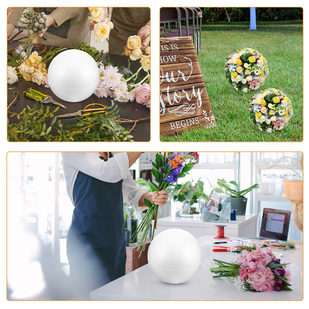 كرة فوم بيضاء كبيرة مستديرة ذا - مراجعة Wedding Supply Decor وسعره